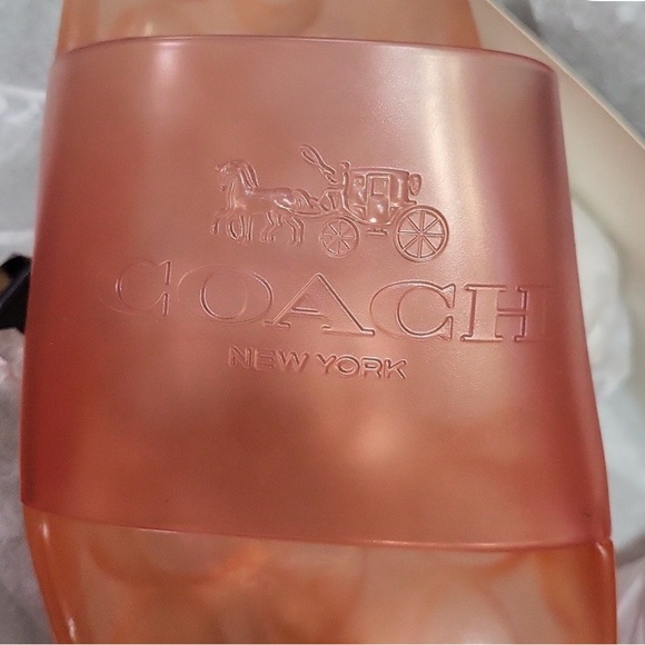 Coach Translucent Pink Slide Sandals - Picture 4 of 5